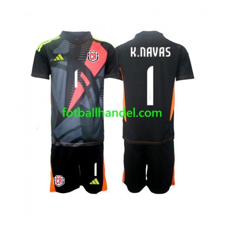 Barn Fotballdrakter Keeper Costa Rica Keylor Navas 1 Tredje 2024 Kortermet